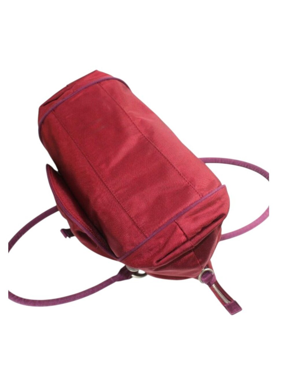 George Gina & Lucy ALL SM;LES Plum Nylon Y2K Satchel Shoulder Bag - Picture 8 of 12